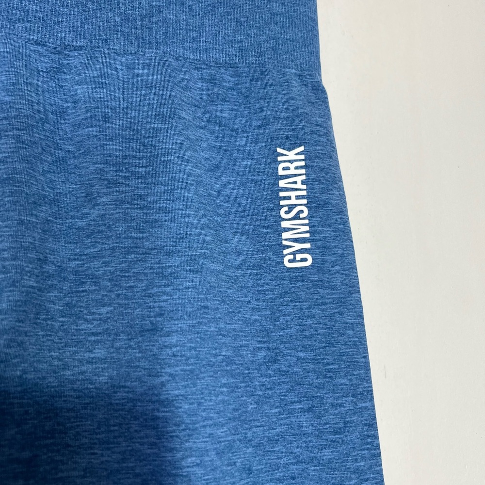 NWT Gymshark Adapt Ombre Seamless Set - Powder Blue Marl/Luna Blue - Size S - Picture 14 of 16